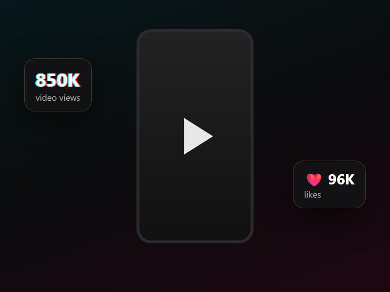 TikTok views and likes